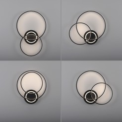 14540-18 ASMINA LAMPA SUFITOWA CZARNY