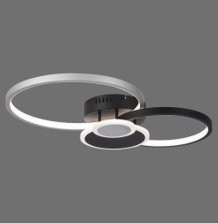 14548-18 PAPILON LAMPA SUFITOWA CZARNY/ALUMINIUM