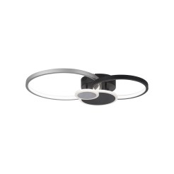 14548-18 PAPILON LAMPA SUFITOWA CZARNY/ALUMINIUM