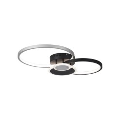14548-18 PAPILON LAMPA SUFITOWA CZARNY/ALUMINIUM
