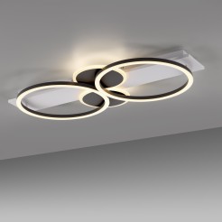 14552-16 TROOPER LAMPA SUFITOWA BIAŁY/DREWNO