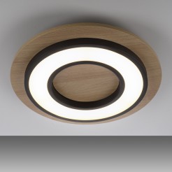 14560-18 TOLA LAMPA SUFITOWA CZARNY/DREWNO