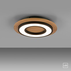14560-18 TOLA LAMPA SUFITOWA CZARNY/DREWNO