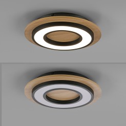 14560-18 TOLA LAMPA SUFITOWA CZARNY/DREWNO