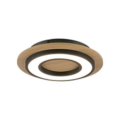 14560-18 TOLA LAMPA SUFITOWA CZARNY/DREWNO