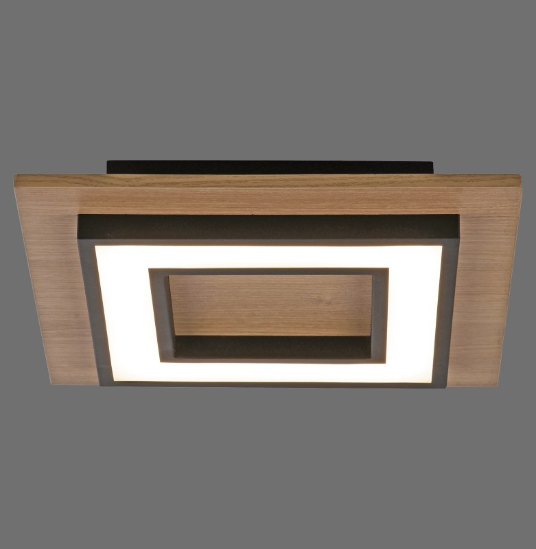 14562-18 TOLA LAMPA SUFITOWA CZARNY/DREWNO