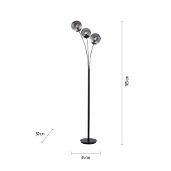 14603-18 BIG WIDOW LAMPA PODŁOGOWA CZARNY