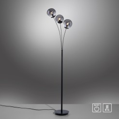 14603-18 BIG WIDOW LAMPA PODŁOGOWA CZARNY