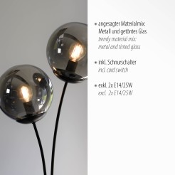 14605-18 BIG WIDOW LAMPA STOŁOWA CZARNY