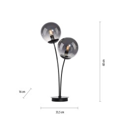 14605-18 BIG WIDOW LAMPA STOŁOWA CZARNY