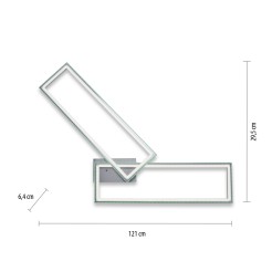 14635-55 FELIX60 LAMPA SUFITOWA SREBRNY