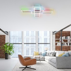14637-55 FELIX60 LAMPA SUFITOWA SREBRNY