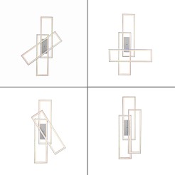 14637-55 FELIX60 LAMPA SUFITOWA SREBRNY