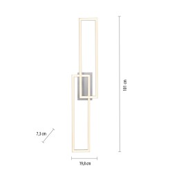 14691-55 IVEN LAMPA SUFITOWA SREBRNY
