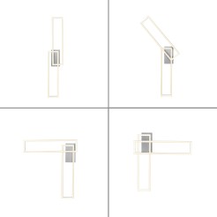 14691-55 IVEN LAMPA SUFITOWA SREBRNY