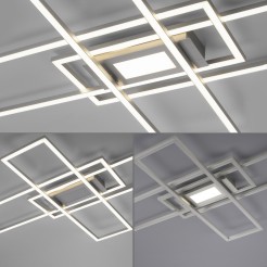 14693-55 ASMIN LAMPA SUFITOWA SREBRNY
