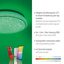 14742-16 LOLASMART-JUPI LAMPA SUFITOWA BIAŁY