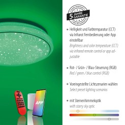 14742-16 LOLASMART-JUPI LAMPA SUFITOWA BIAŁY