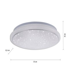 14742-16 LOLASMART-JUPI LAMPA SUFITOWA BIAŁY