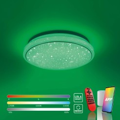 14742-16 LOLASMART-JUPI LAMPA SUFITOWA BIAŁY