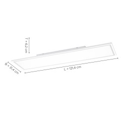 14852-16 EDGING LAMPA SUFITOWA BIAŁY