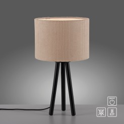 14893-39 DURO LAMPA STOŁOWA BEŻOWY/CZARNY