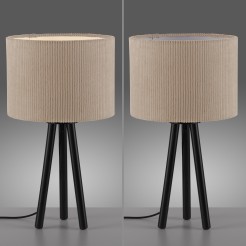 14893-39 DURO LAMPA STOŁOWA BEŻOWY/CZARNY