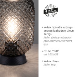 14906-18 REISHI LAMPA STOŁOWA SMOKY