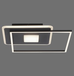 15045-18 DOMINO LAMPA SUFITOWA CZARNY/BIAŁY