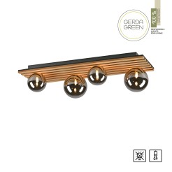 15209-79 GREEN STIKA LAMPA SUFITOWA DREWNO