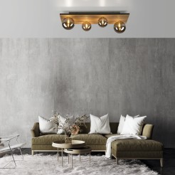 15209-79 GREEN STIKA LAMPA SUFITOWA DREWNO
