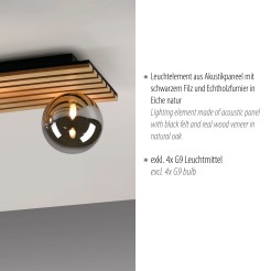 15209-79 GREEN STIKA LAMPA SUFITOWA DREWNO