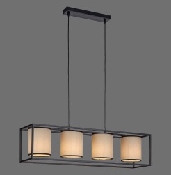 15305-18 RAVEN LAMPA WISZĄCA BEŻOWY/CZARNY