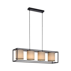 15305-18 RAVEN LAMPA WISZĄCA BEŻOWY/CZARNY