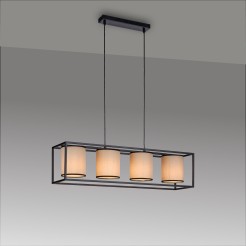 15305-18 RAVEN LAMPA WISZĄCA BEŻOWY/CZARNY
