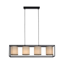 15305-18 RAVEN LAMPA WISZĄCA BEŻOWY/CZARNY