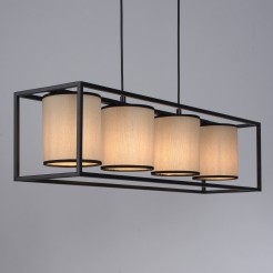 15305-18 RAVEN LAMPA WISZĄCA BEŻOWY/CZARNY