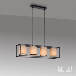 15305-18 RAVEN LAMPA WISZĄCA BEŻOWY/CZARNY