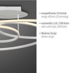 15321-16 LUMACA LAMPA SUFITOWA BIAŁY