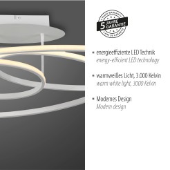 15321-16 LUMACA LAMPA SUFITOWA BIAŁY