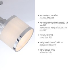 15372-17 ACCOR LAMPA SUFITOWA CHROM