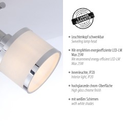 15372-17 ACCOR LAMPA SUFITOWA CHROM