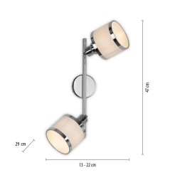 15372-17 ACCOR LAMPA SUFITOWA CHROM