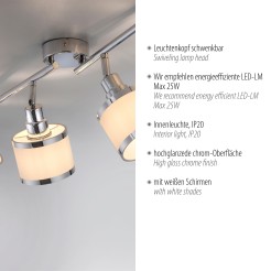 15374-17 ACCOR LAMPA SUFITOWA CHROM