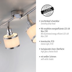 15374-17 ACCOR LAMPA SUFITOWA CHROM