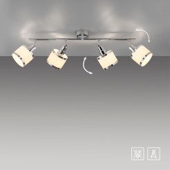 15374-17 ACCOR LAMPA SUFITOWA CHROM