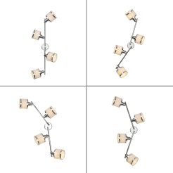 15374-17 ACCOR LAMPA SUFITOWA CHROM