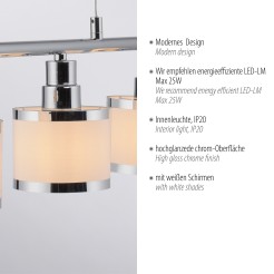 15375-17 ACCOR LAMPA WISZĄCA CHROM
