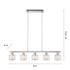 15375-17 ACCOR LAMPA WISZĄCA CHROM