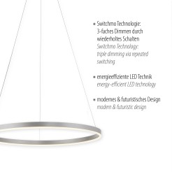 15394-95 RITUS LAMPA WISZĄCA ALUMINIUM